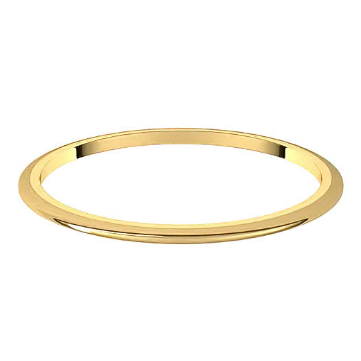 1mm Comfort Fit Medium Weight Wedding Band - 14k