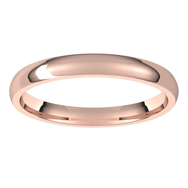 2.5mm Comfort Fit Medium Weight Wedding Band