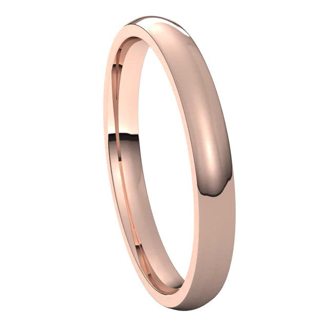 2.5mm Comfort Fit Medium Weight Wedding Band