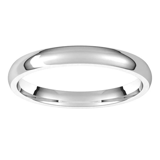 2.5mm Comfort Fit Medium Weight Wedding Band