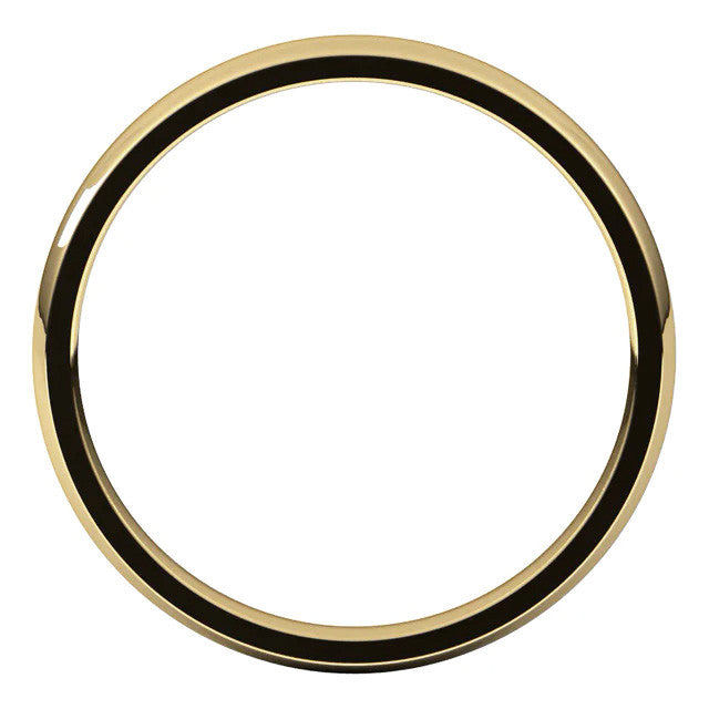 2.5mm Comfort Fit Medium Weight Wedding Band