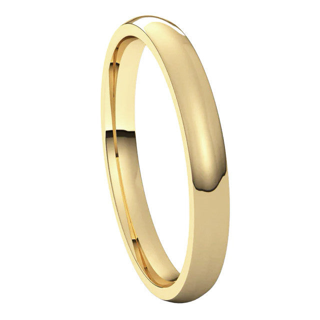 2.5mm Comfort Fit Medium Weight Wedding Band