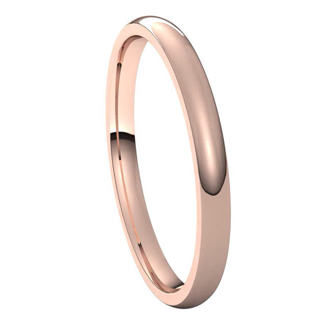 2mm Comfort Fit Medium Weight Wedding Band