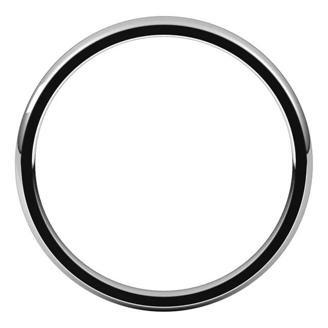 2mm Comfort Fit Medium Weight Wedding Band