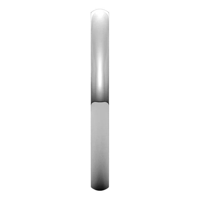 2mm Platinum Comfort Fit Medium Weight Wedding Band