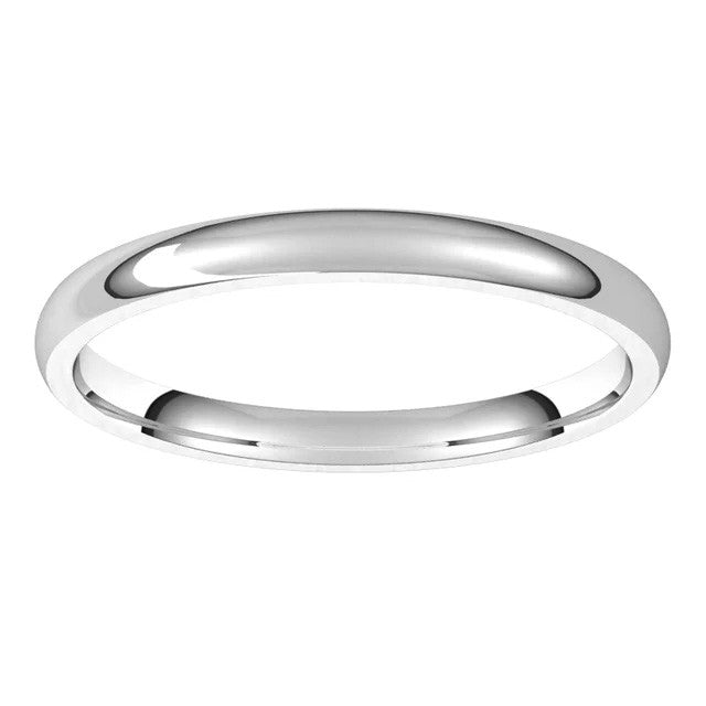 2mm Comfort Fit Medium Weight Wedding Band