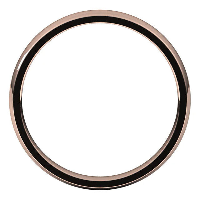 3mm Comfort Fit Medium Weight Wedding Band