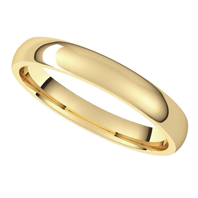 3mm Comfort Fit Medium Weight Wedding Band