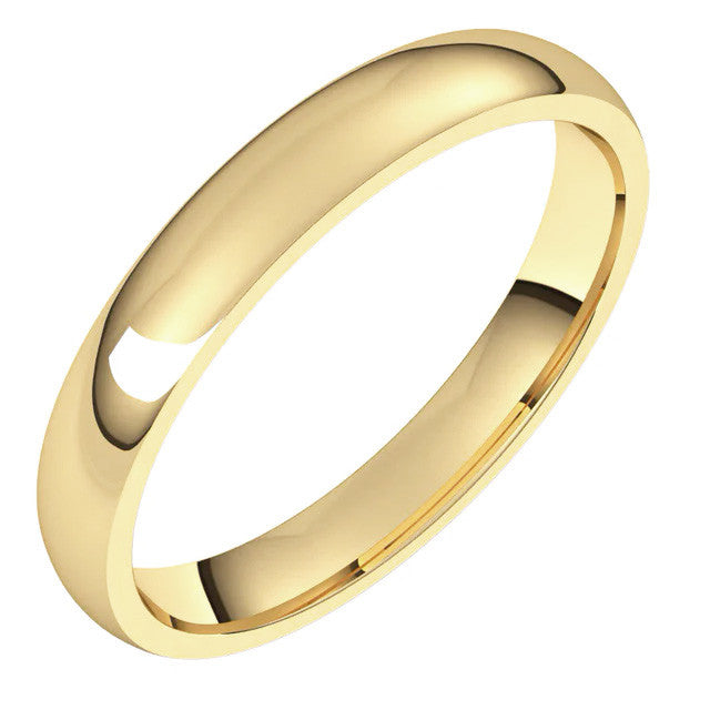 3mm Comfort Fit Medium Weight Wedding Band