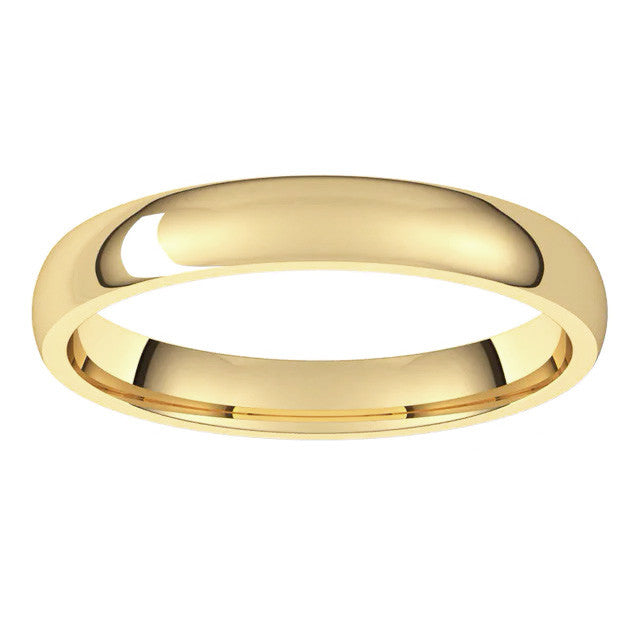 3mm Comfort Fit Medium Weight Wedding Band