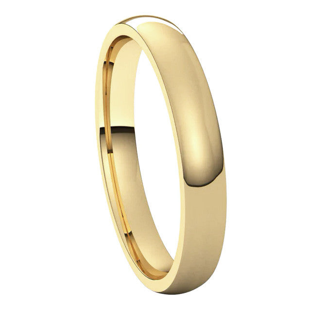 3mm Comfort Fit Medium Weight Wedding Band