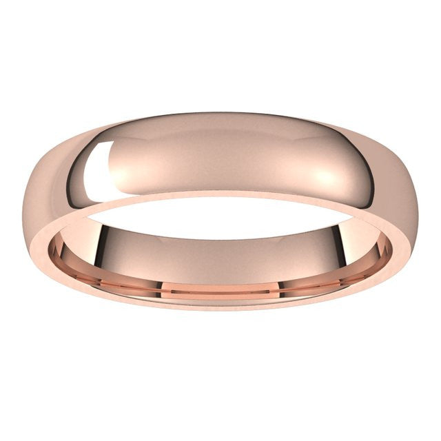 4mm Comfort Fit Medium Weight Wedding Band