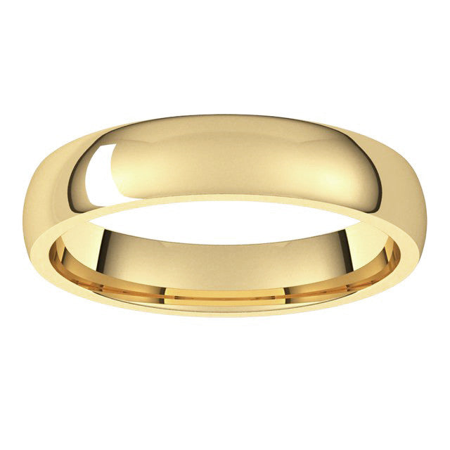 4mm Comfort Fit Medium Weight Wedding Band