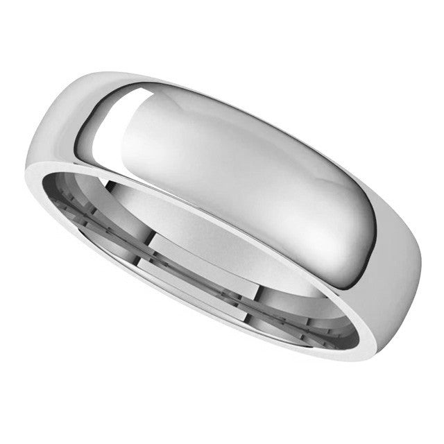 5mm Comfort Fit Medium Weight Wedding Band