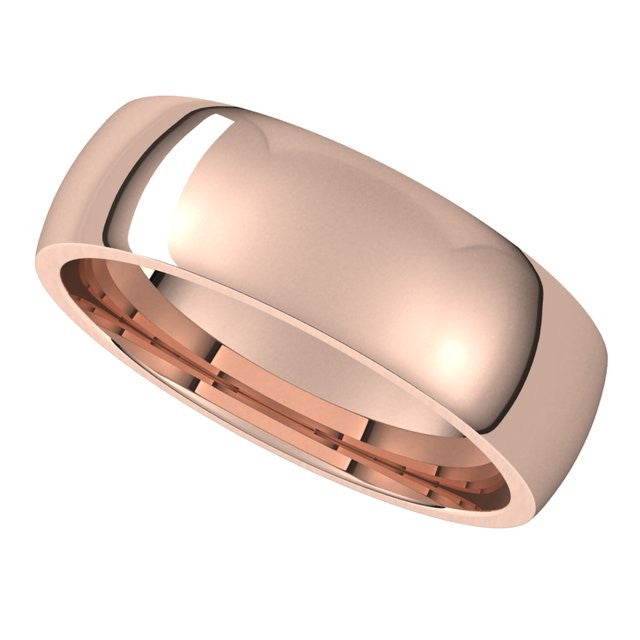 6mm Comfort Fit Medium Weight Wedding Band