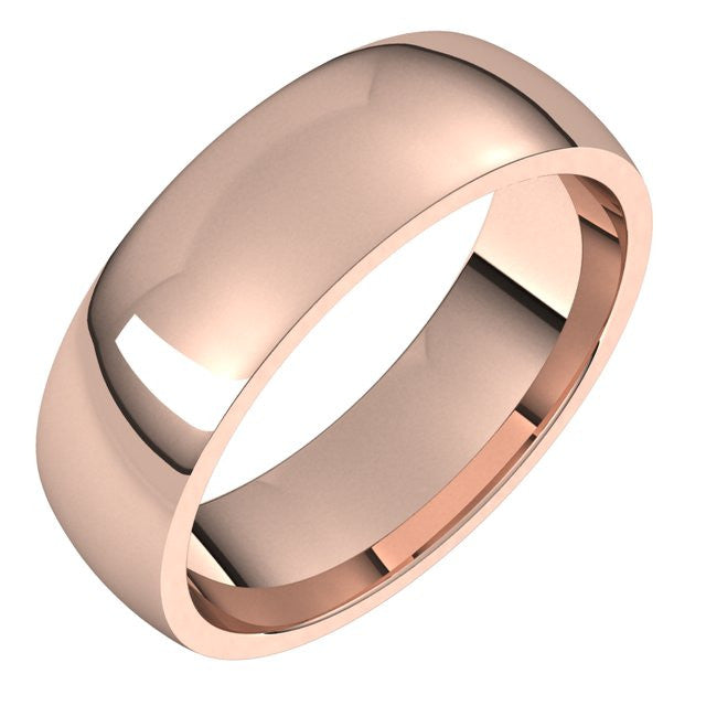 6mm Comfort Fit Medium Weight Wedding Band
