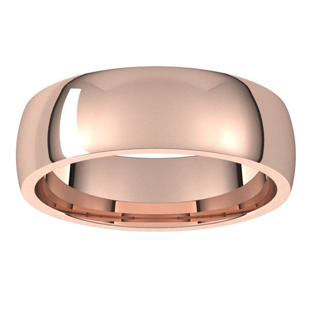 6mm Comfort Fit Medium Weight Wedding Band