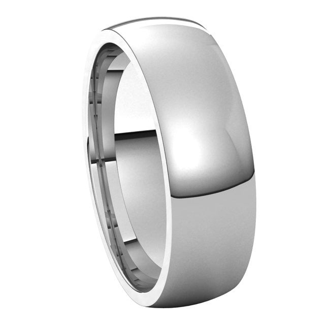 6mm Comfort Fit Medium Weight Wedding Band