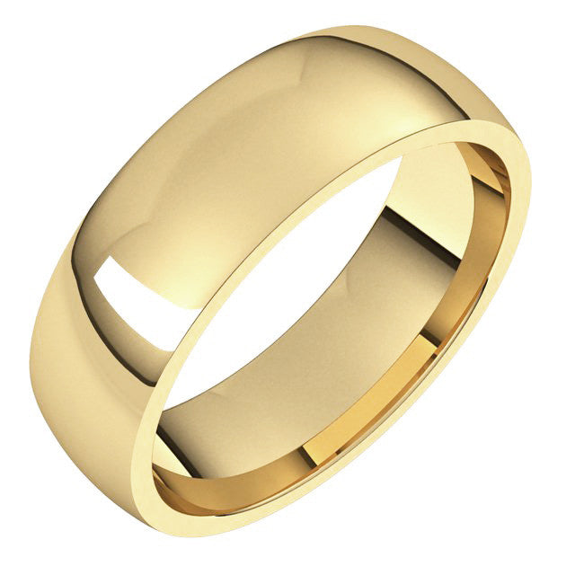 6mm Comfort Fit Medium Weight Wedding Band