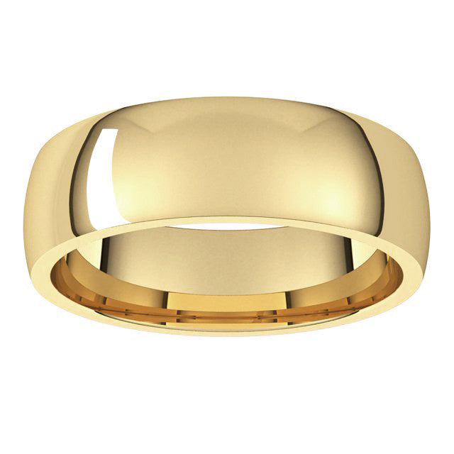 6mm Comfort Fit Medium Weight Wedding Band
