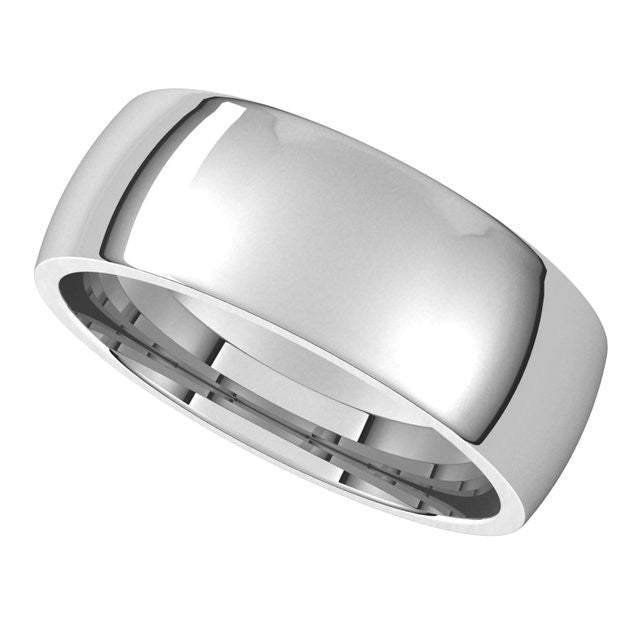 7mm Comfort Fit Medium Weight Wedding Band