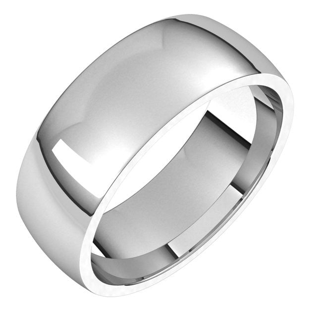 7mm Platinum Comfort Fit Medium Weight Wedding Band