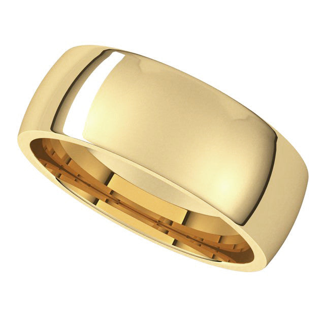 7mm Comfort Fit Medium Weight Wedding Band