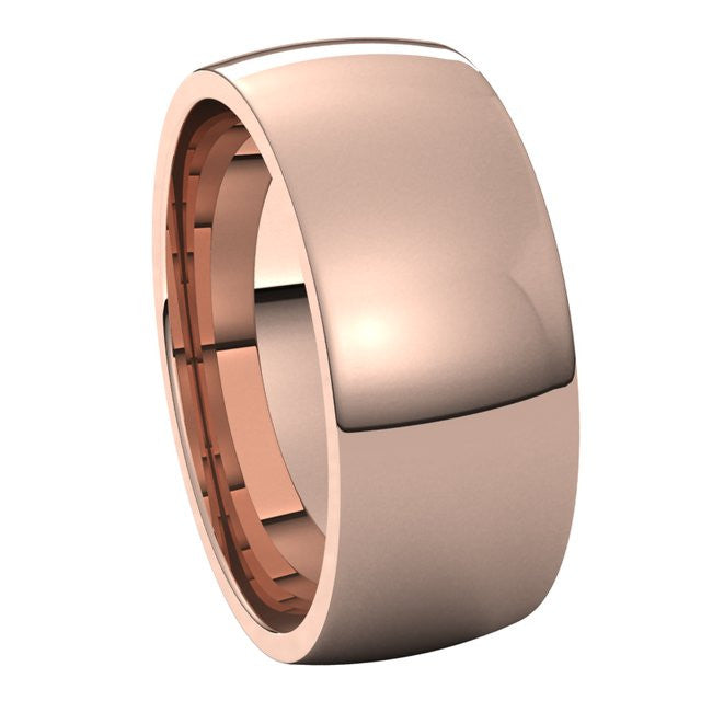 8mm Comfort Fit Medium Weight Wedding Band