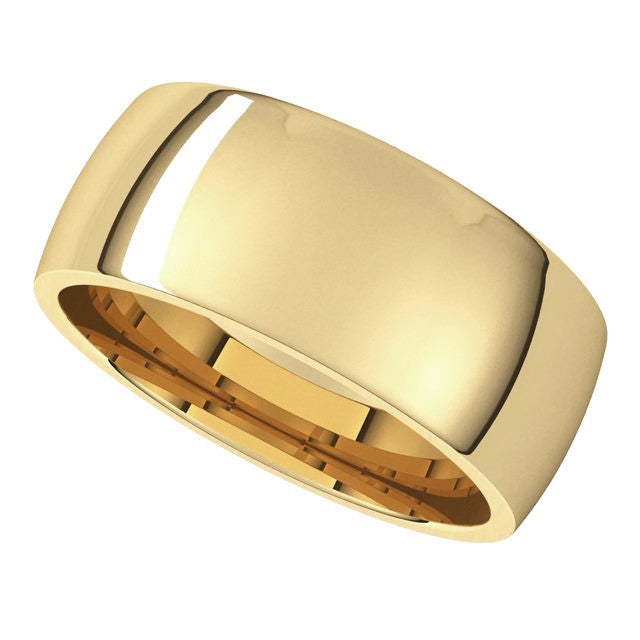 8mm Comfort Fit Medium Weight Wedding Band