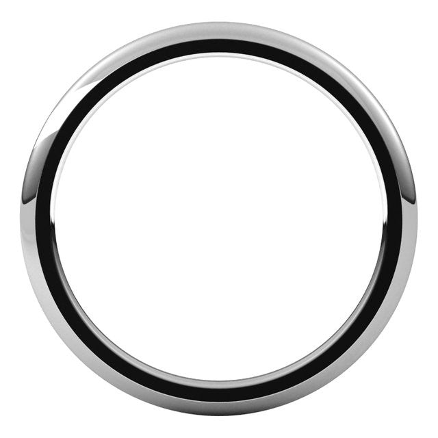 1.5mm Platinum Comfort Fit Heavy Weight Wedding Band