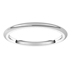 1.5mm Platinum Comfort Fit Heavy Weight Wedding Band
