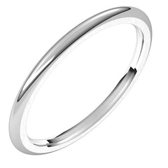1.5mm Platinum Comfort Fit Heavy Weight Wedding Band