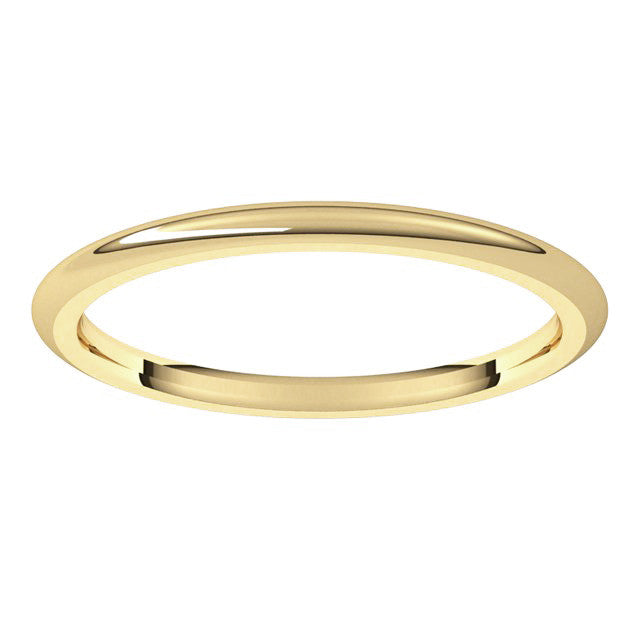 1.5mm Comfort Fit Heavy Weight Wedding Band