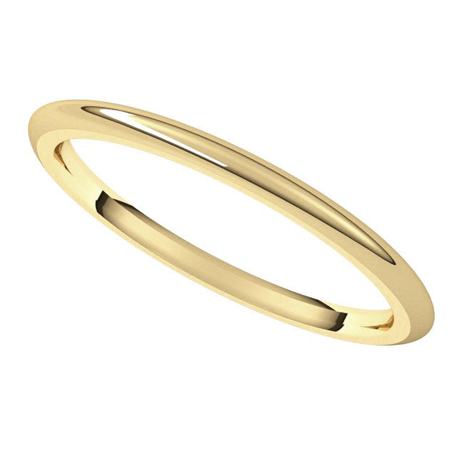 1.5mm Comfort Fit Heavy Weight Wedding Band