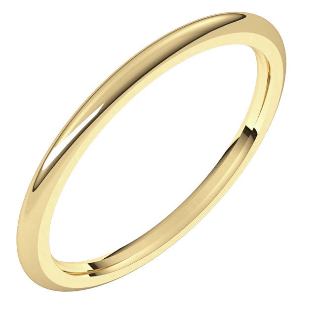 1.5mm Comfort Fit Heavy Weight Wedding Band