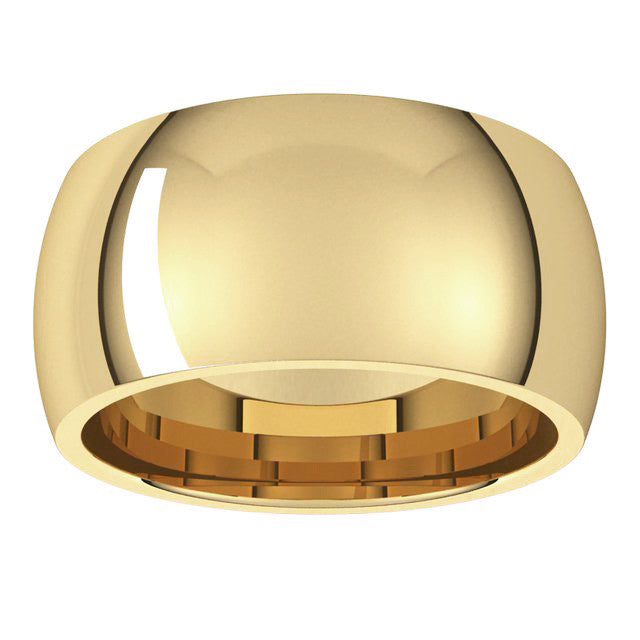 10mm Comfort Fit Heavy Weight Wedding Band