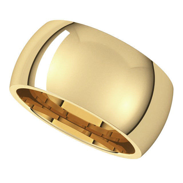 10mm Comfort Fit Heavy Weight Wedding Band