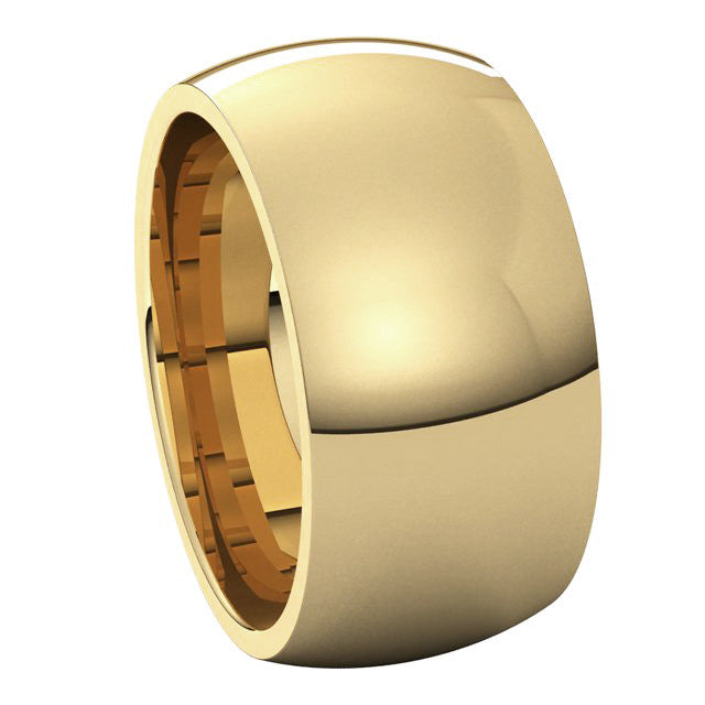 10mm Comfort Fit Heavy Weight Wedding Band
