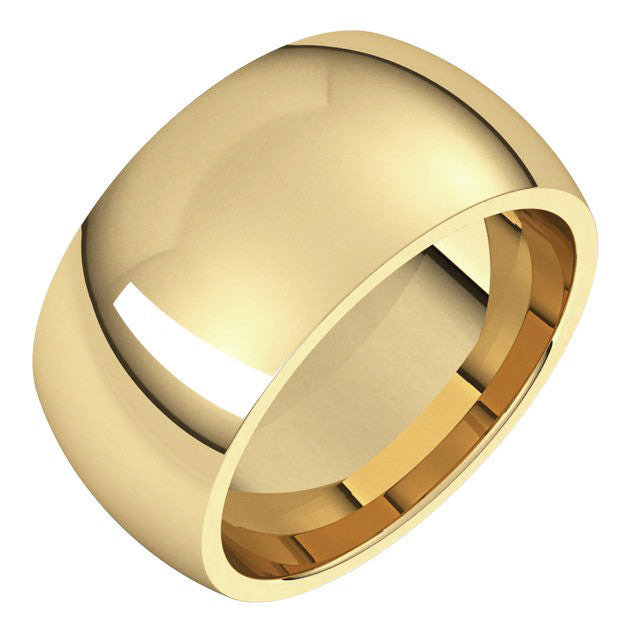 10mm Comfort Fit Heavy Weight Wedding Band