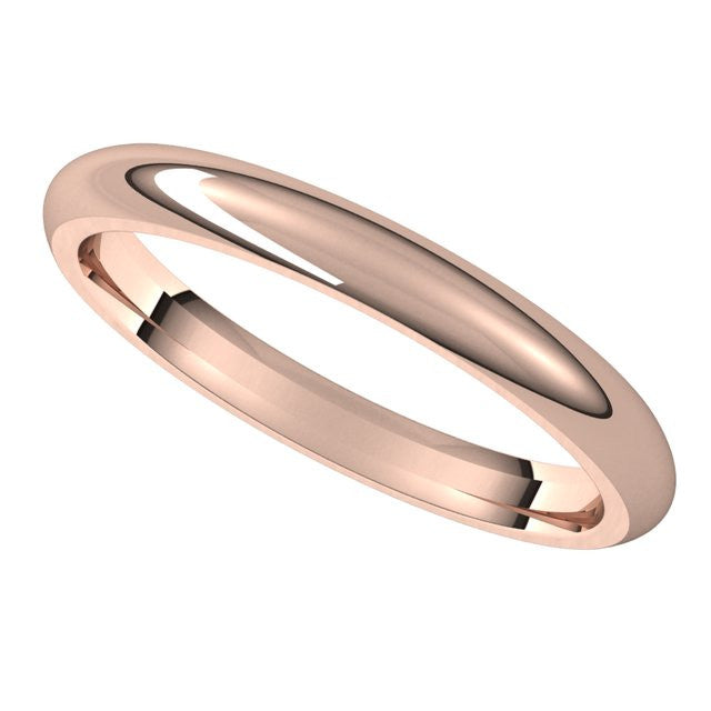 2.5mm Flat Wedding Band