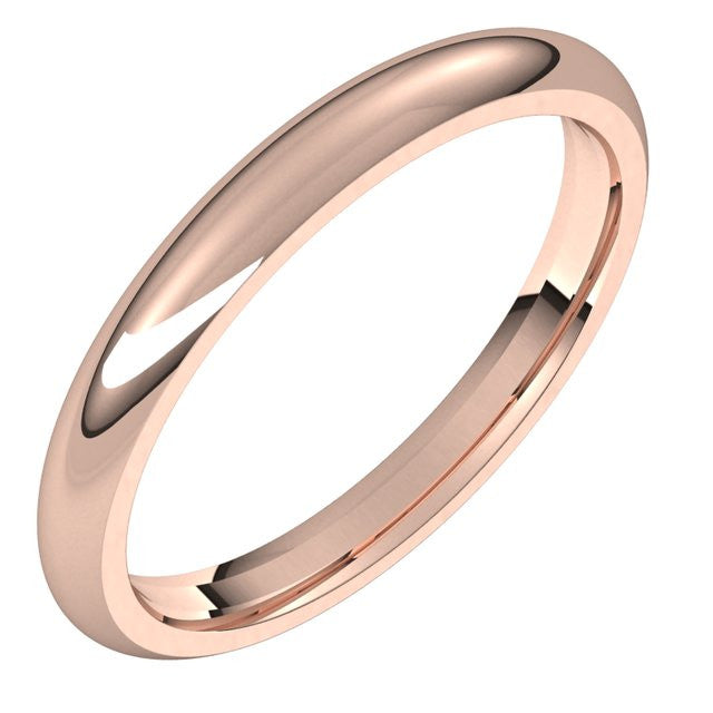 2.5mm Flat Wedding Band