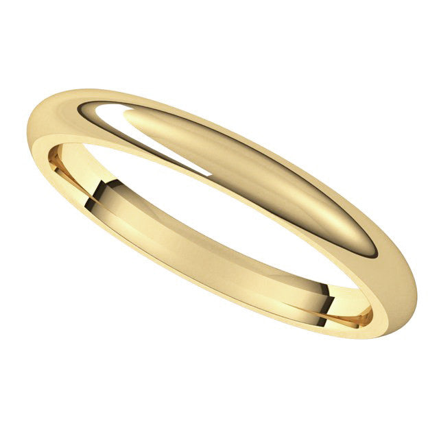 2.5mm Flat Wedding Band