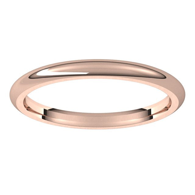2mm Comfort Fit Heavy Weight Wedding Band