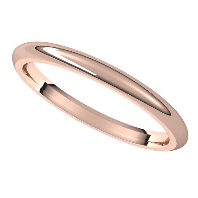 2mm Comfort Fit Heavy Weight Wedding Band