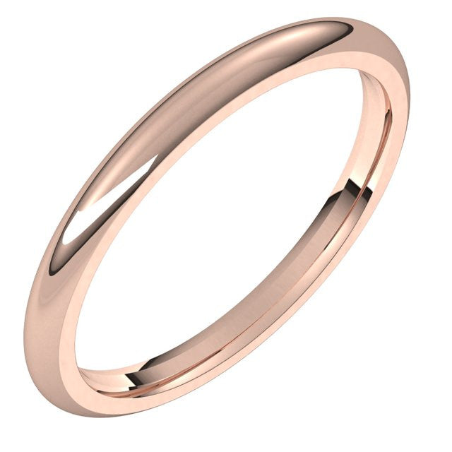 2mm Comfort Fit Heavy Weight Wedding Band