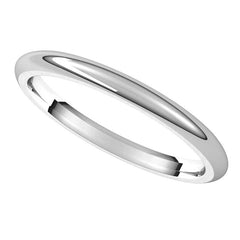 2mm Platinum Comfort Fit Heavy Weight Wedding Band