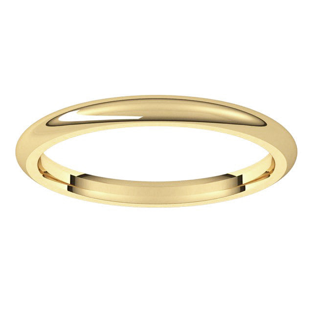 2mm Comfort Fit Heavy Weight Wedding Band