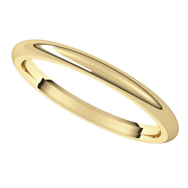 2mm Comfort Fit Heavy Weight Wedding Band