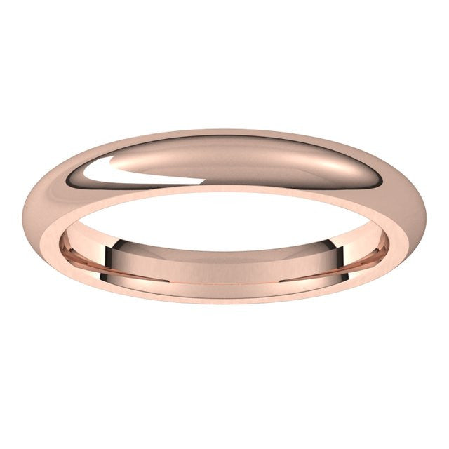 3mm Comfort Fit Heavy Weight Wedding Band