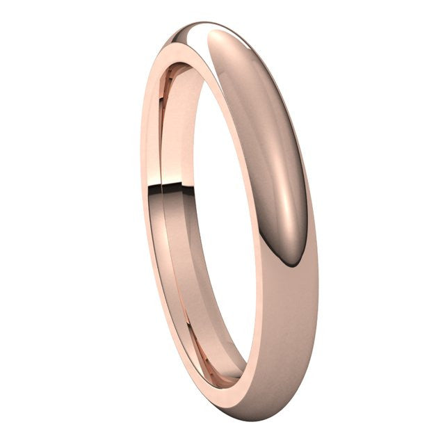3mm Comfort Fit Heavy Weight Wedding Band